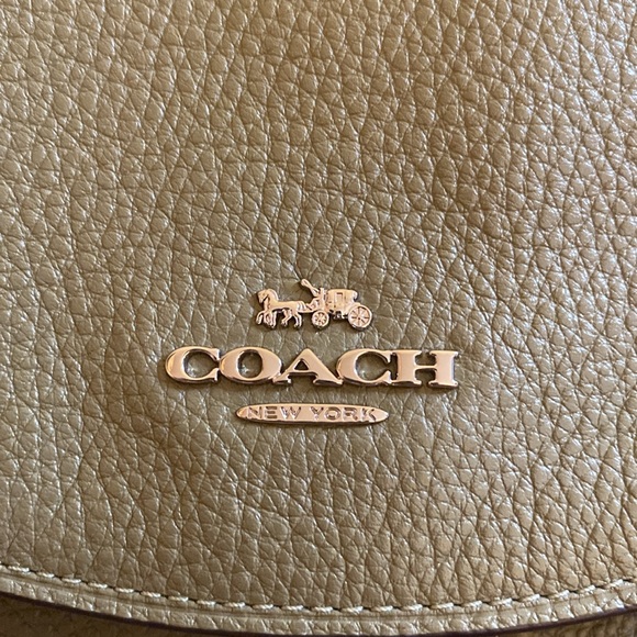 COACH Elle Light Clover Green Pebble Leather Backpack Style #F72645 NEW NWOT - Picture 12 of 13